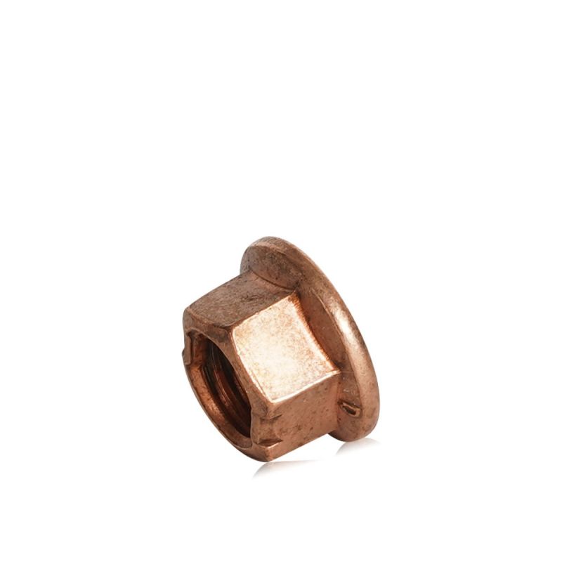 Koppar låsmutter/hjulmutter, M8 ESA 10mm