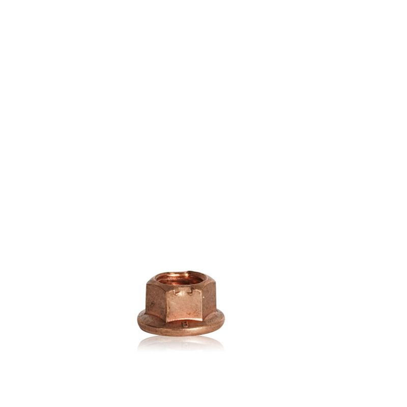 Koppar låsmutter/hjulmutter, M8 ESA 10mm