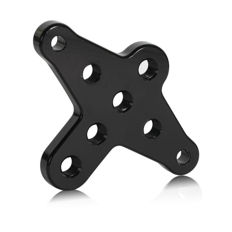 Engine stop black aluminum