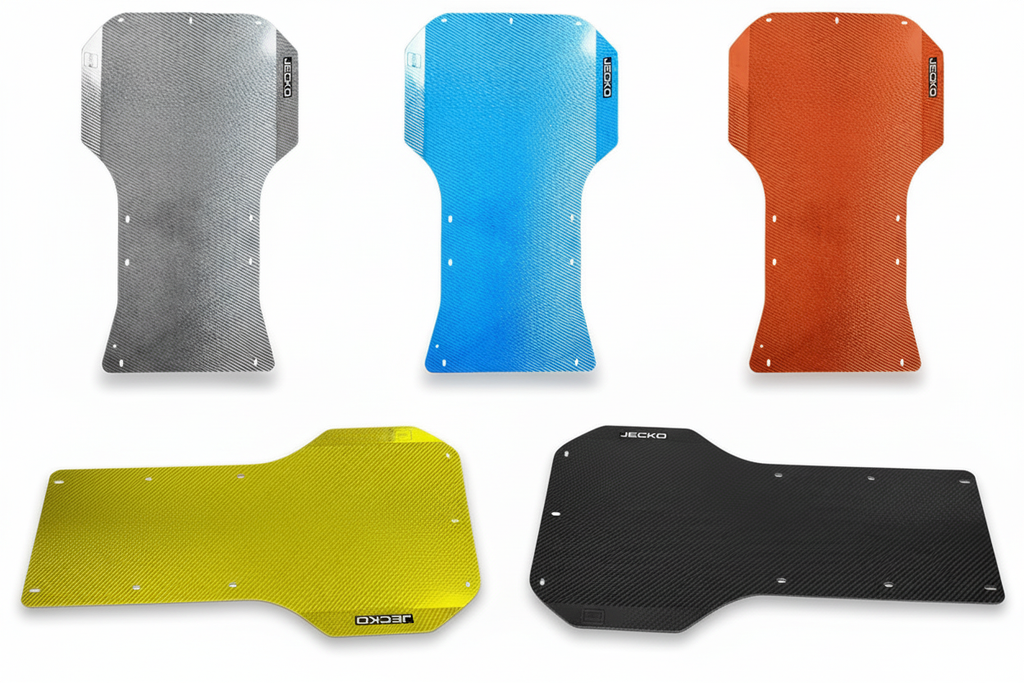 Jecko Kolfibergolv i 5 färger med svart